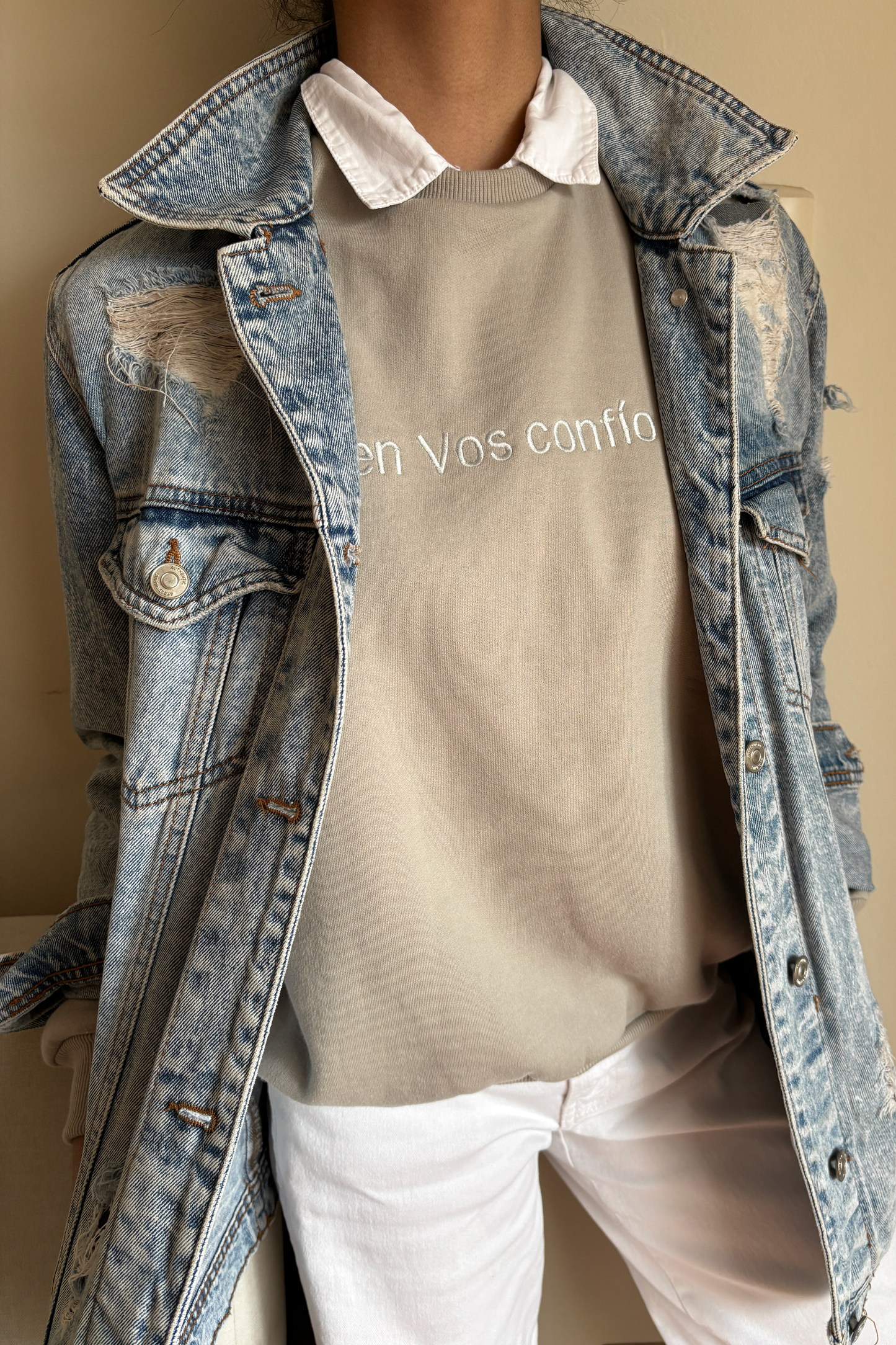 Polera En Vos Confío ploma